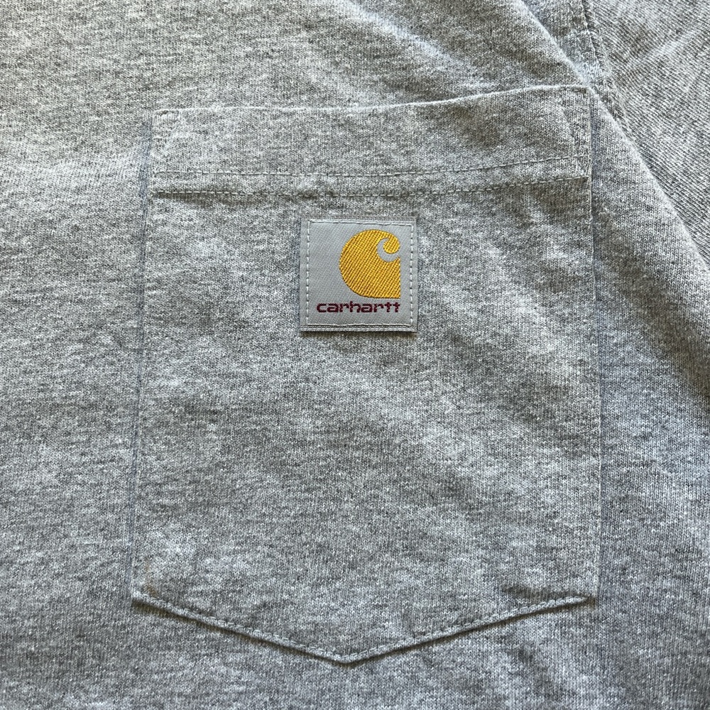 Carhartt Heather Gray Tee with Pocket